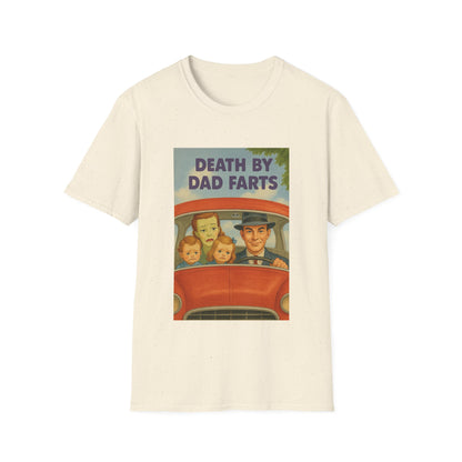 Death by Dad Farts - The retro family drama on your shirt! – Freches Satire-Design für mutige Statements | True Insights