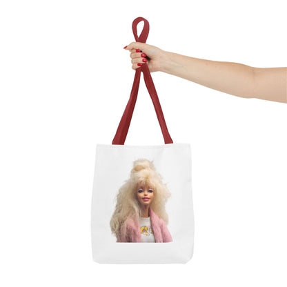 Retro Barbie Puppe Tote Bag – 80er Style Blonde Doll Print, Kult Fashion Shopper für Sammler & Nostalgie-Fans