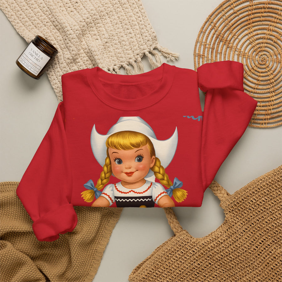 Sweatshirt I Don't Give A Duck - Fille hollandaise rétro humoristique, cadeau vintage drôle