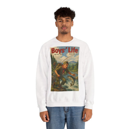 Vintage Motiv – Vintage „Boys’ Life“ Sweatshirt – Retro Pfadfinder-Motiv von 1950 | True Insights Design mit Humor