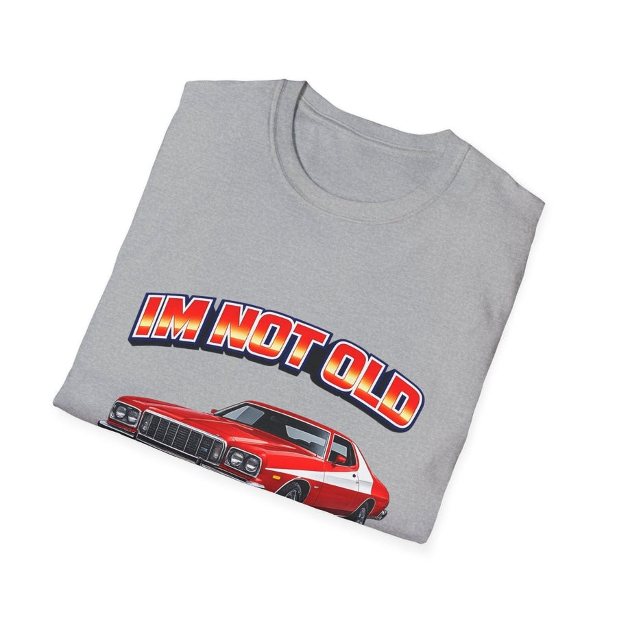True Insights T-Shirt Im Not Old Im Classic satirisches Jahrgang Motiv am Modell getragen