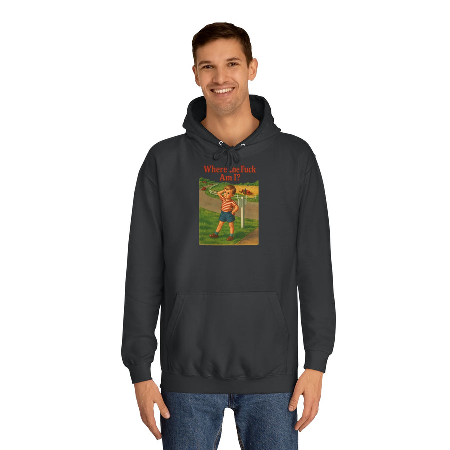 True Insights Where the F*ck Am I? Hoodie – Vintage-Motiv mit nostalgischem Lost-Boy