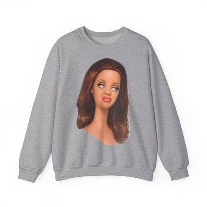 Lustiges Puppen-Gesicht T-Shirt | Genervter Blick Meme Shirt | Ironisches Statement Geschenk für Frauen