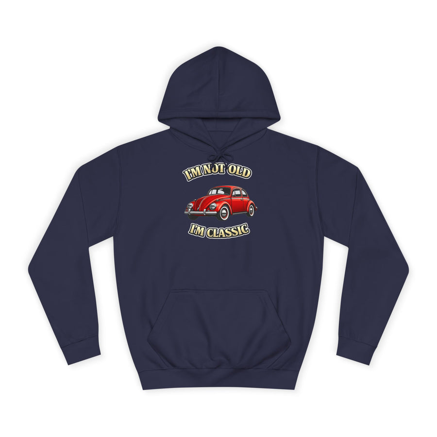 True Insights Vintage VW Käfer Hoodie – I'm Not Old I'm Classic Geschenk für Käfer-Fans in Oxford Navy