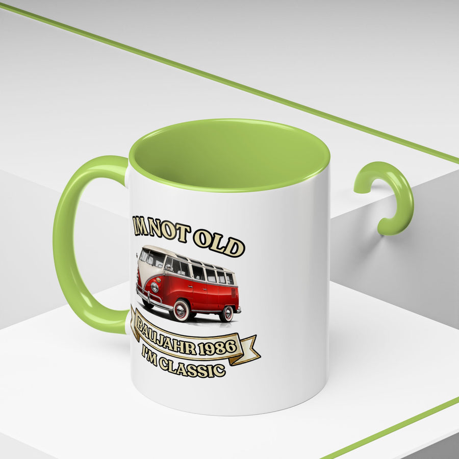 Mug Année 1986 - Im Not Old I'm Classic - Bus Rétro Vintage - Cadeau 40 ans Tasse à café Vintage