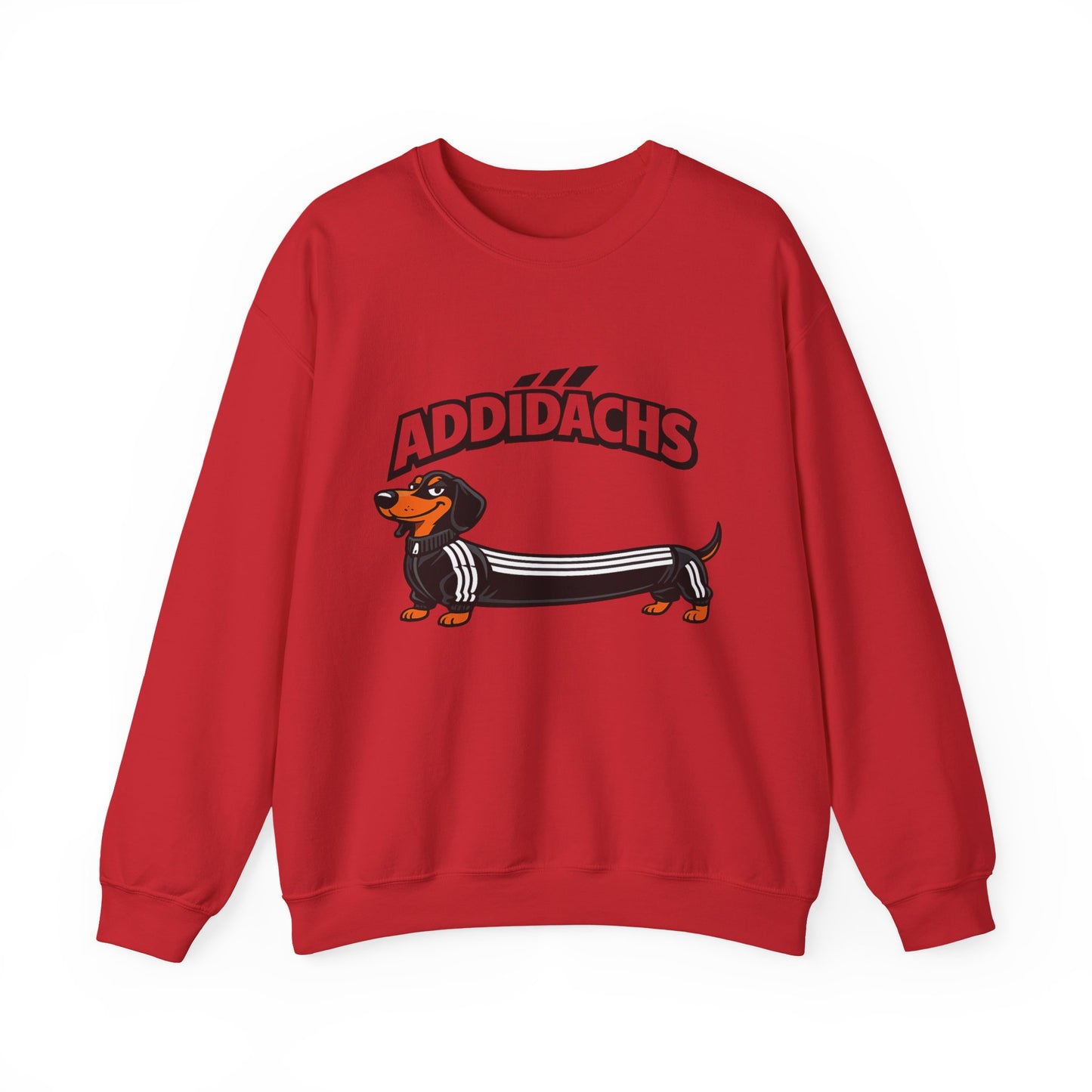 Lustiges Dackel Sweatshirt 'ADDIDACHS' – Witziges Hunde-Motiv für Dackelbesitzer & Sportfans