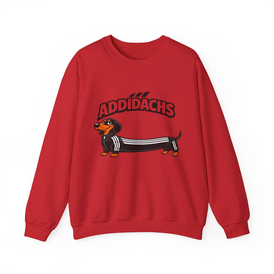 Sweat teckel humoristique 'ADDIDACHS' – Motif drôle pour fans de teckels & de sport
