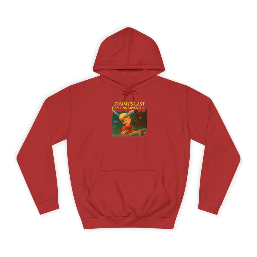 Tommy's Last Camping Adventure Hoodie – Süß trifft seltsam – Retro-Kinderbuch-Motiv