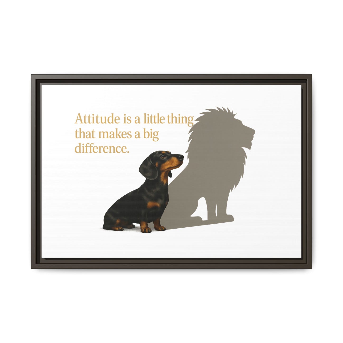 Inspirierendes Wandmotiv mit klarer Botschaft – ruhig, positiv und ideal für moderne Wohnräume.