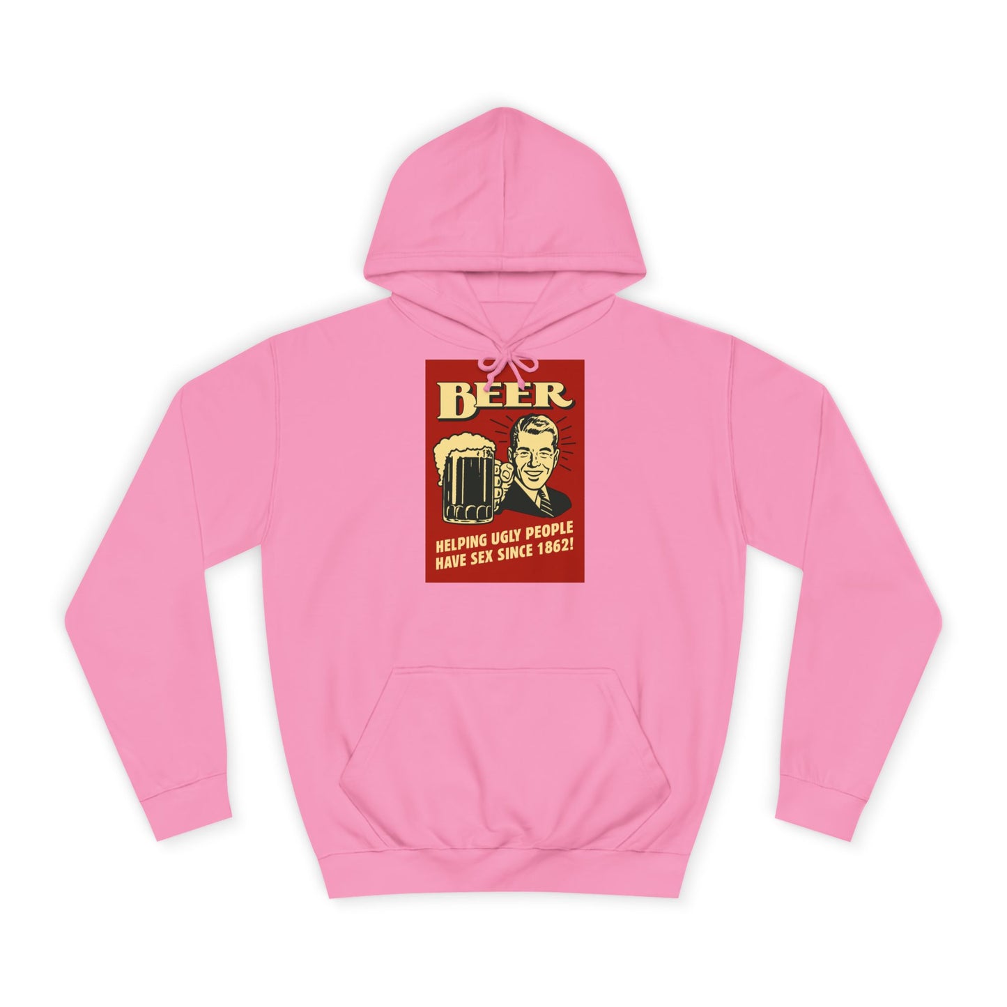 BEER Hoodie Retro Vintage Bier Spruch - Helping Ugly People - Lustiges Geschenk für Bierliebhaber, Party & Herren