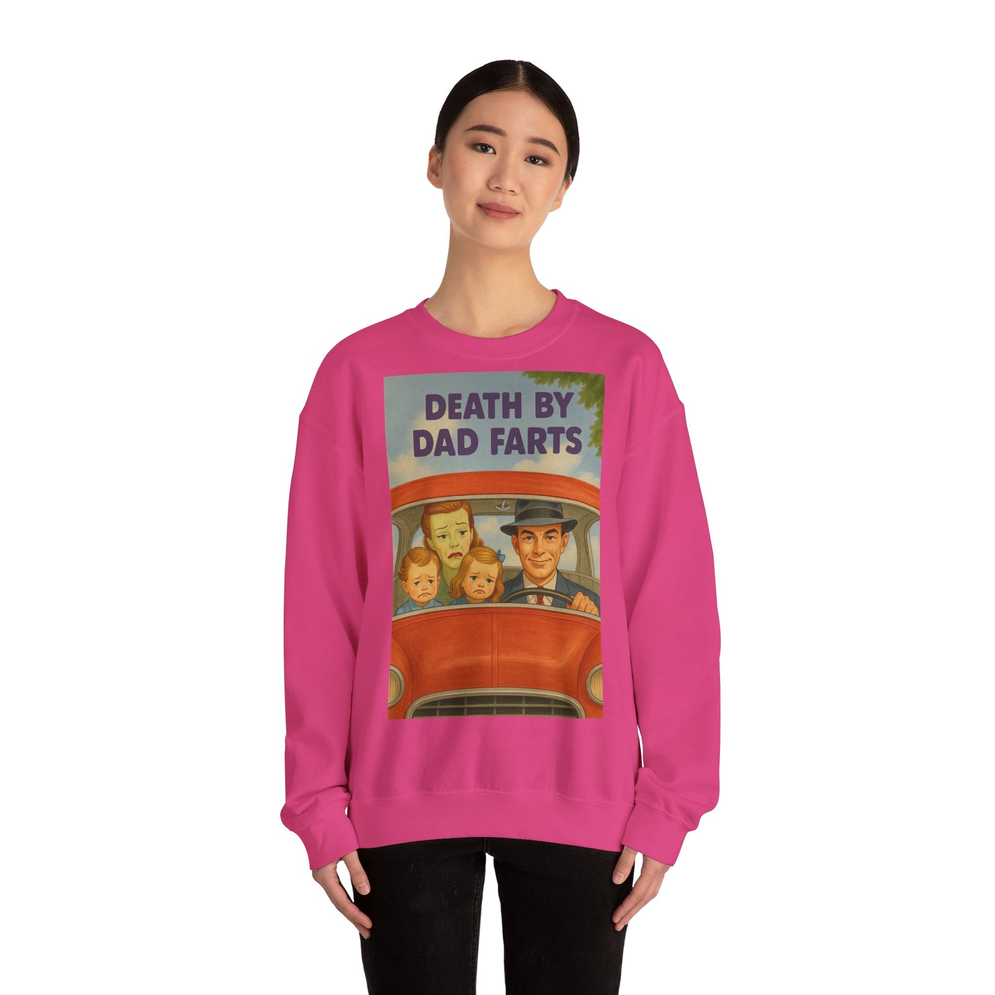 Sweatshirt – Dead by Dad Farts Sweatshirt – Lustiges Geschenk für Familien mit Humor | True Insights Design mit Humor