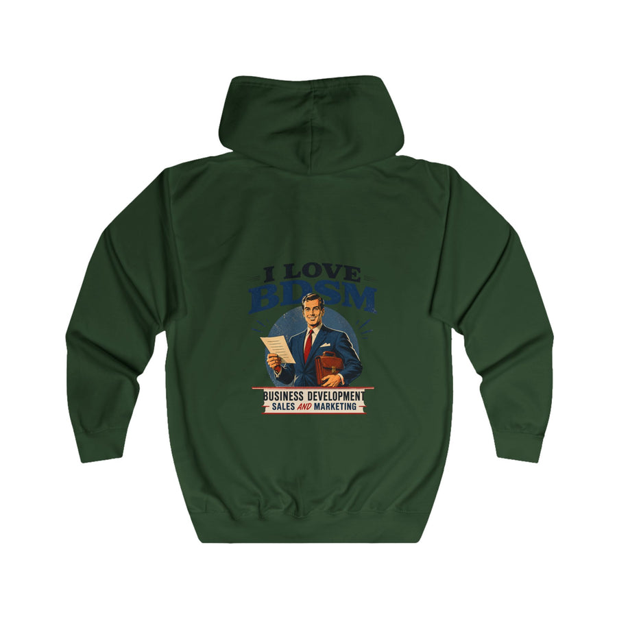 True Insights I Love BDSM Zip-Hoodie – Business Development, Sales & Marketing – lustiges Büro-Motiv