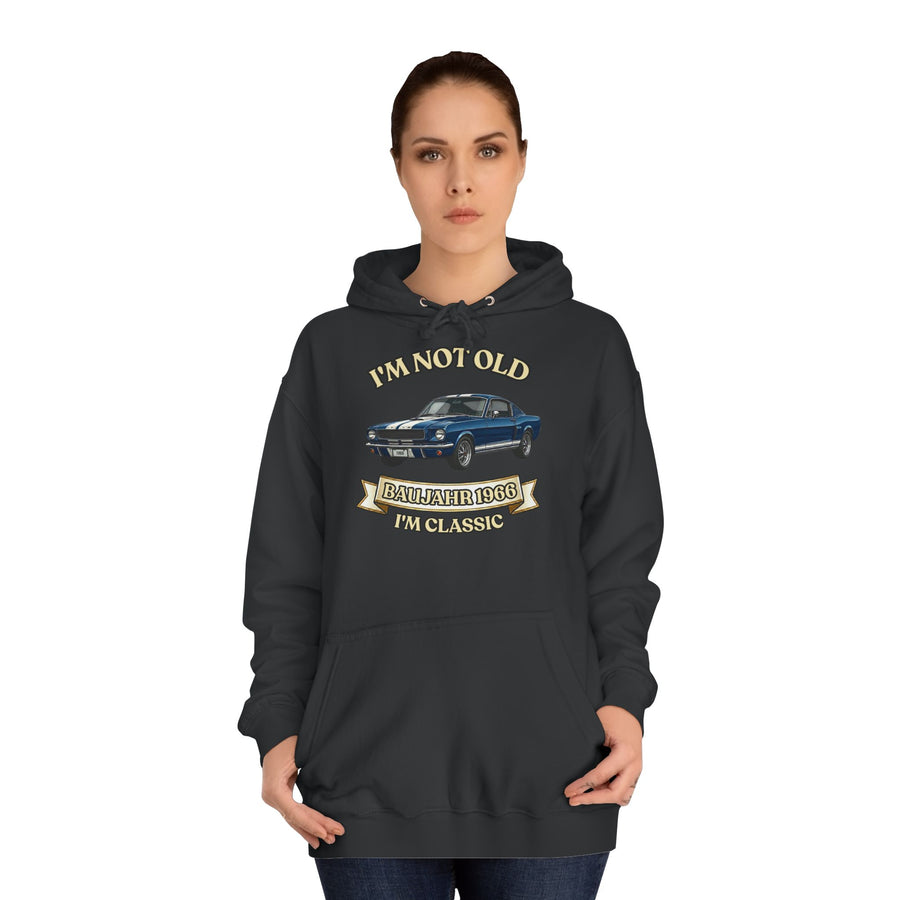 Geschenk zum 60. Geburtstag – Hoodie Jahrgang 1966 Muscle Car