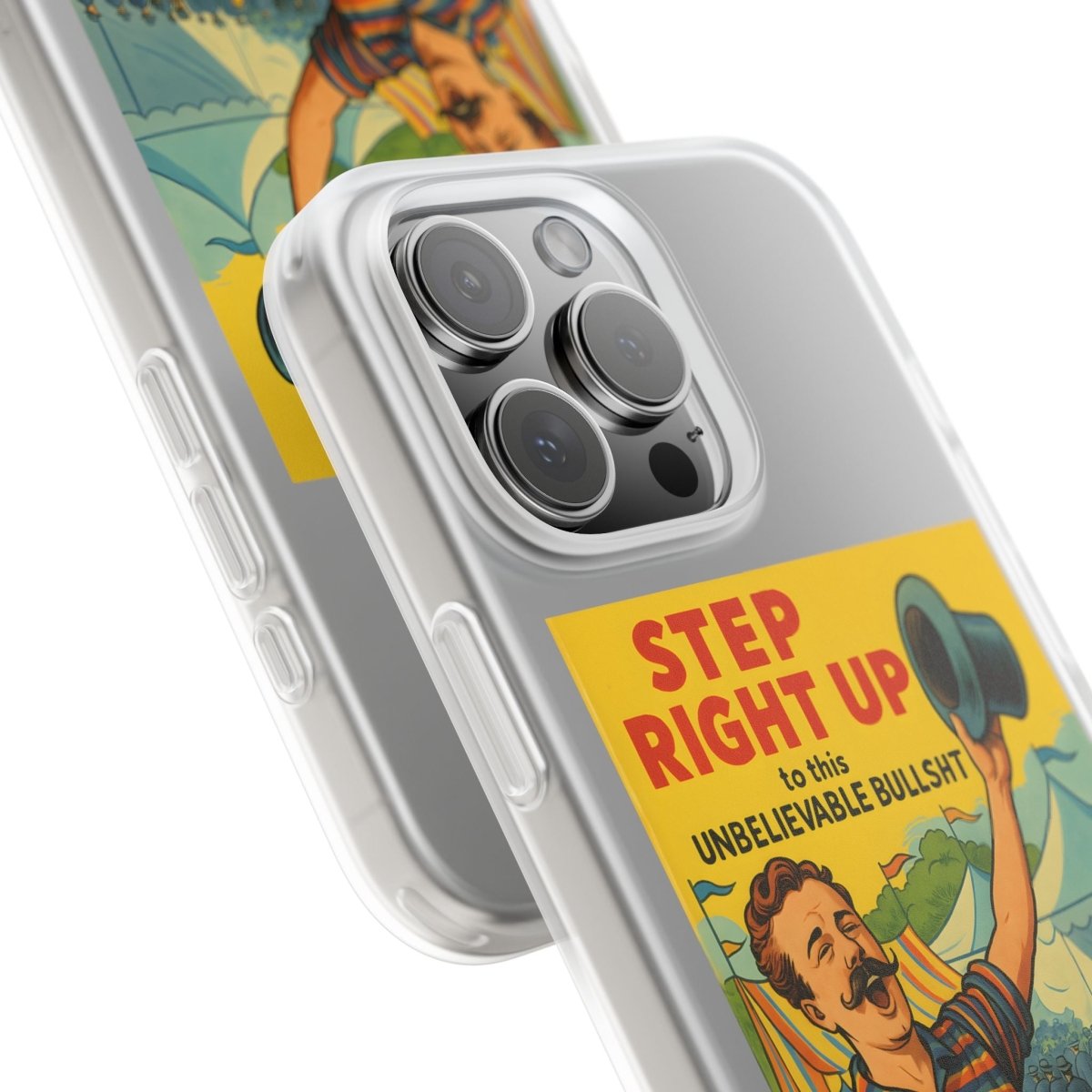 Step Right Up – Satirische Vintage-Handyhülle mit Jahrmarkt-Motiv & ironischem Statement-Phone Case-True Insights
