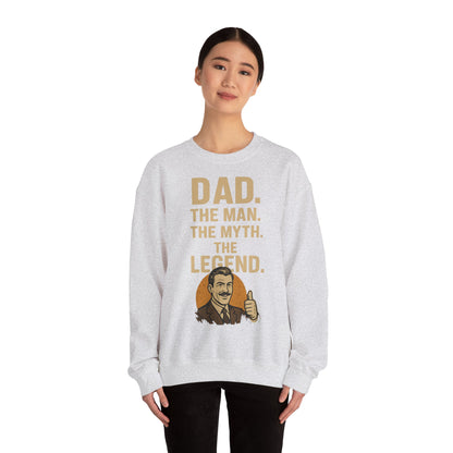 Sweatshirt – DAD. THE MAN. THE MYTH. THE LEGEND. - Sweatshirt für echte Legenden | True Insights Design mit Humor
