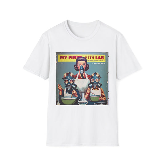 Retro My First Meth Lab T-Shirt - Front Style – Freches Satire-Design für mutige Statements | True Insights