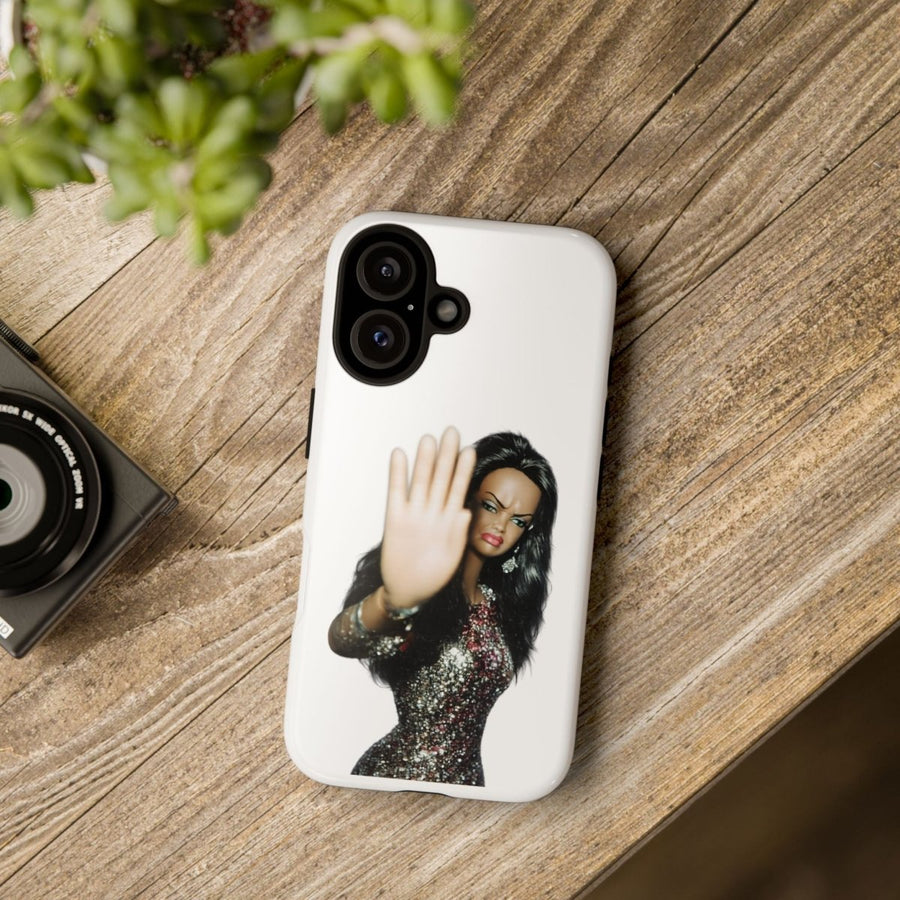Coque de téléphone humoristique Talk to the Hand Doll – Coque effrontée pour iPhone & Samsung