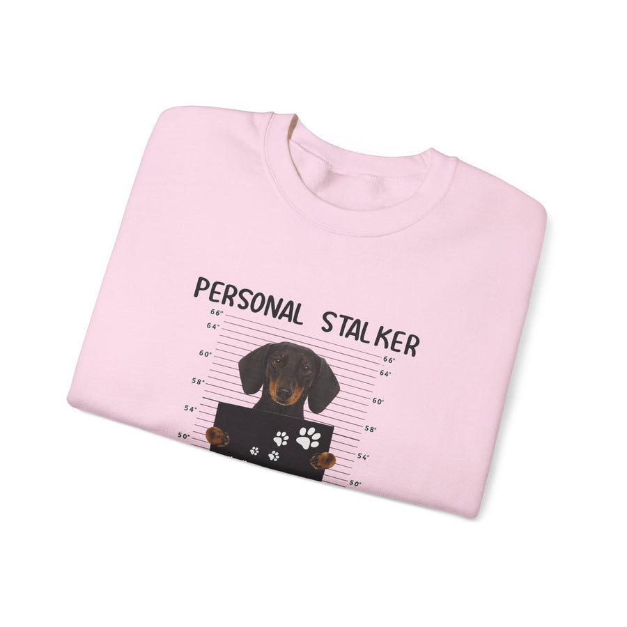 True Insights Dackel Personal Stalker Sweatshirt – Lustiges Dackel-Motiv – I Will Follow You