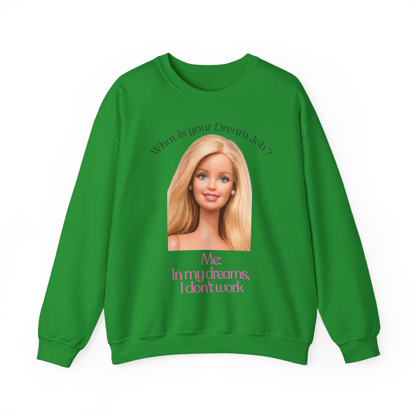 Lustiges Sweatshirt 'In my dreams I don't work' - Anti-Arbeit Spruch Pullover für Faulenzer & Büromuffel