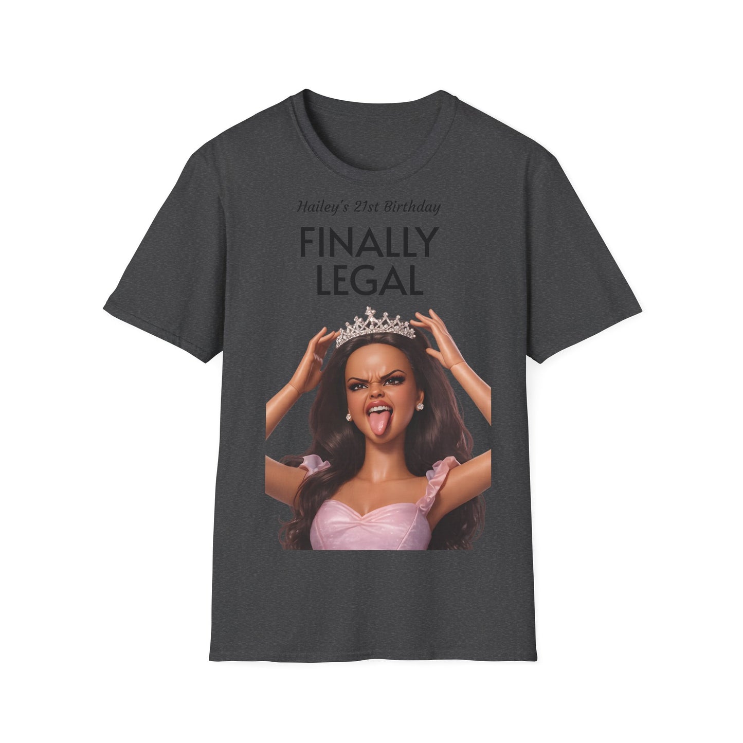 Personalisiertes Geburtstags-Shirt mit Wunschname – Freche Prinzessin, lustiges Geschenk für Sie, Party Statement Shirt