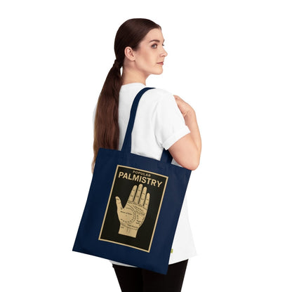 Vintage Motiv – Popular Palmistry – Esoterischer Stoffbeutel mit Handlinien-Design | True Insights Design mit Humor