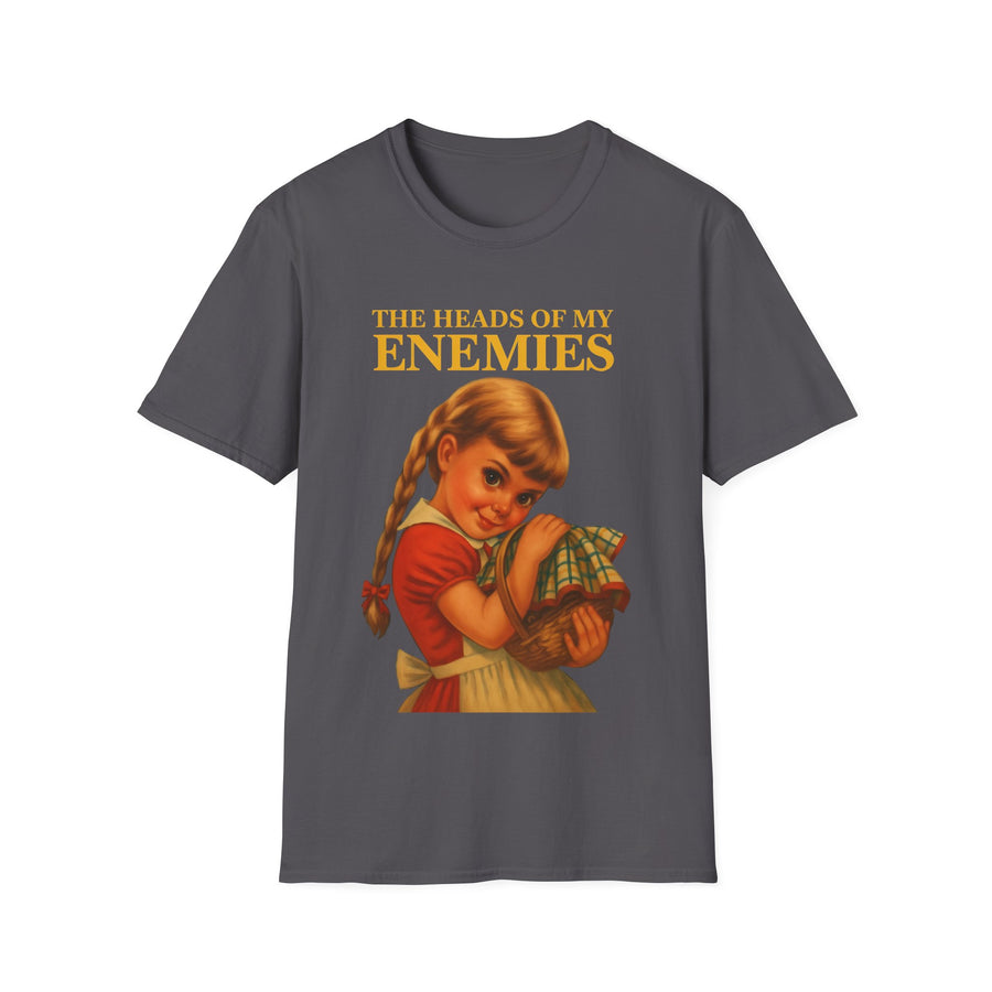 T-shirt satirique The Heads of My Enemies - Humour noir design rétro
