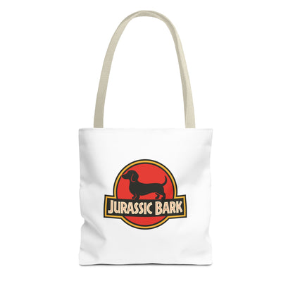 Jurassic Bark Tote Bag – Dackel Parodie Stofftasche für Hundeliebhaber & Dackelbesitzer, lustiges Geschenk