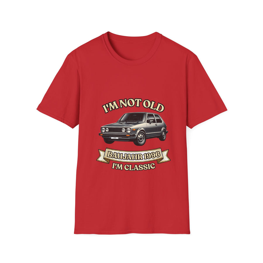 True Insights Geschenk zum 30. Geburtstag – T-Shirt Jahrgang 1996 VW Golf | I'm Not Old I'm Classic in Red