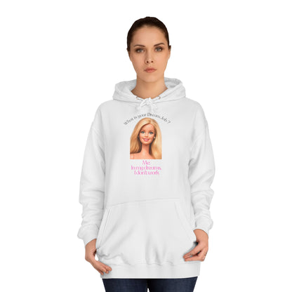 Lustiges Hoodie 'In my dreams I don't work' – Witziger Spruch Traumjob Kapuzenpullover für Faulenzer & Antiarbeit-Fans