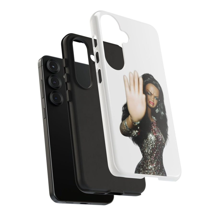 Coque de téléphone humoristique Talk to the Hand Doll – Coque effrontée pour iPhone & Samsung
