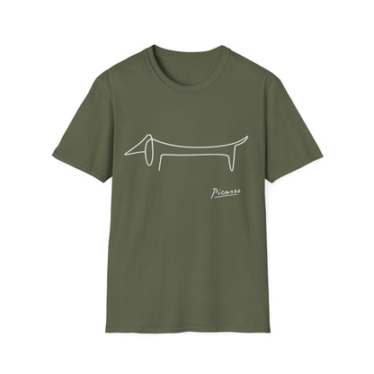 Picasso Dackel T-Shirt – Das edle Geschenk für Dackel-Besitzer