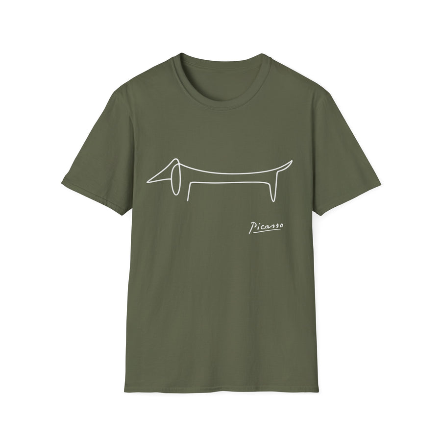 Picasso Dackel T-Shirt – Das edle Geschenk für Dackel-Besitzer
