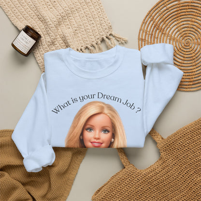 Lustiges Sweatshirt 'In my dreams I don't work' - Anti-Arbeit Spruch Pullover für Faulenzer & Büromuffel