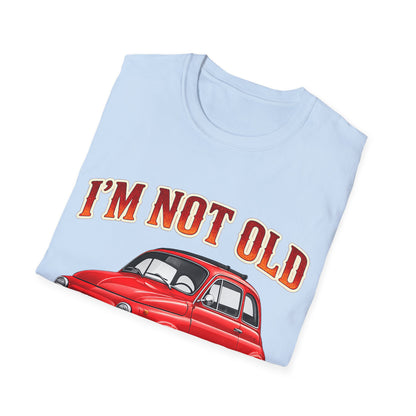 True Insights Retro T-Shirt Oldtimer Kleinwagen, Vintage Geschenk für nostalgische Autoliebhaber