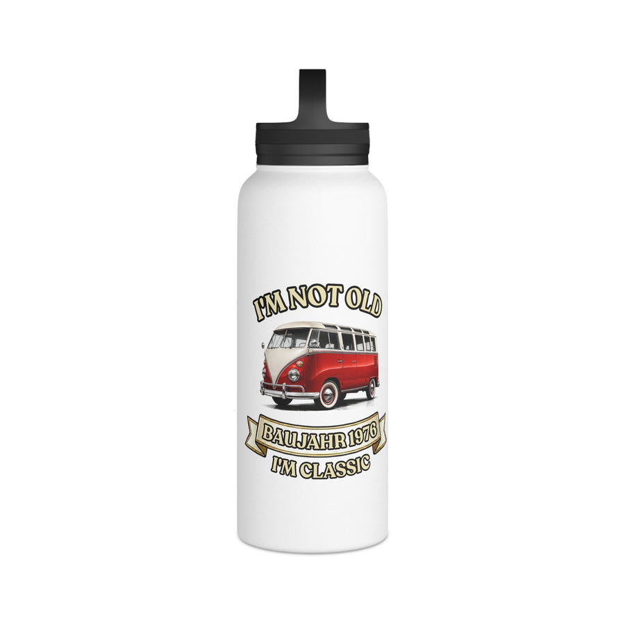 Born in 1976 Water Bottle – 50th Birthday Gift | VW Bus