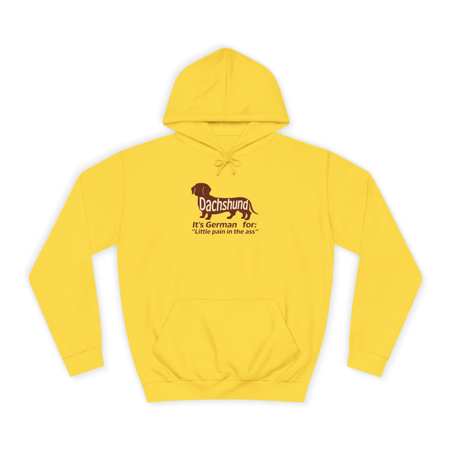 Dachshund – Little Pain in the Ass Hoodie – Lustiges Dackel-Motiv mit Spruch