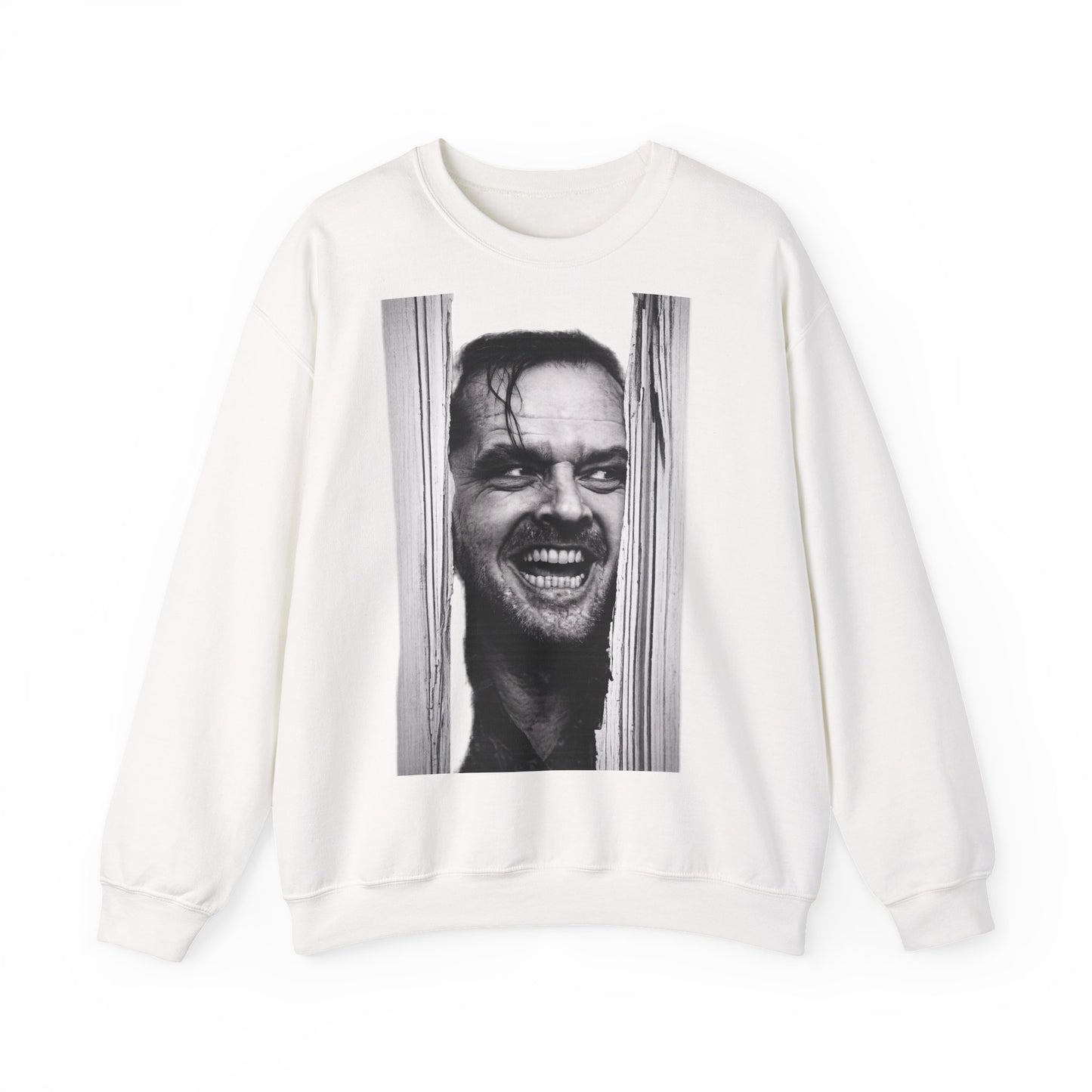 Shining Jack Torrance Sweatshirt – Kult-Horror-Portrait Jack Nicholson – Schwarz-Weiß Fan-Pullover für Filmfans & Halloween