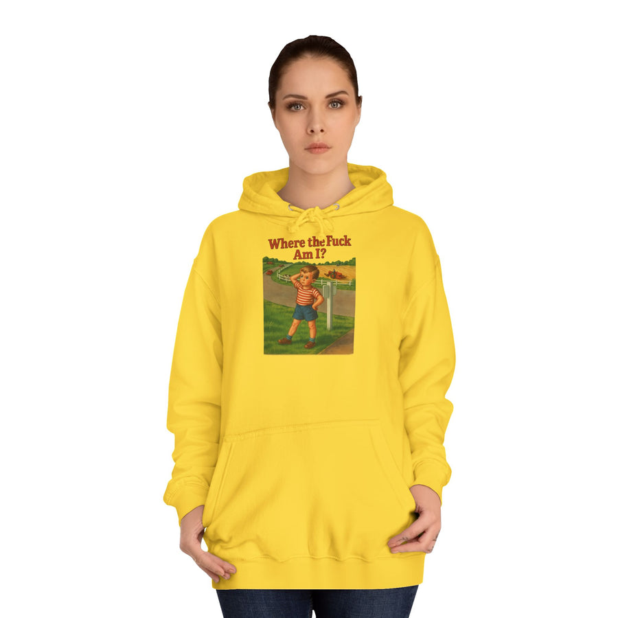 True Insights Where the F*ck Am I? Hoodie – Vintage-Motiv mit nostalgischem Lost-Boy