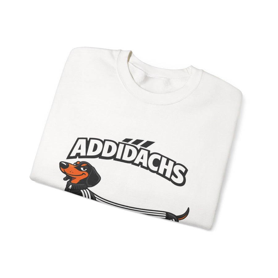Sweat teckel humoristique 'ADDIDACHS' – Motif drôle pour fans de teckels & de sport