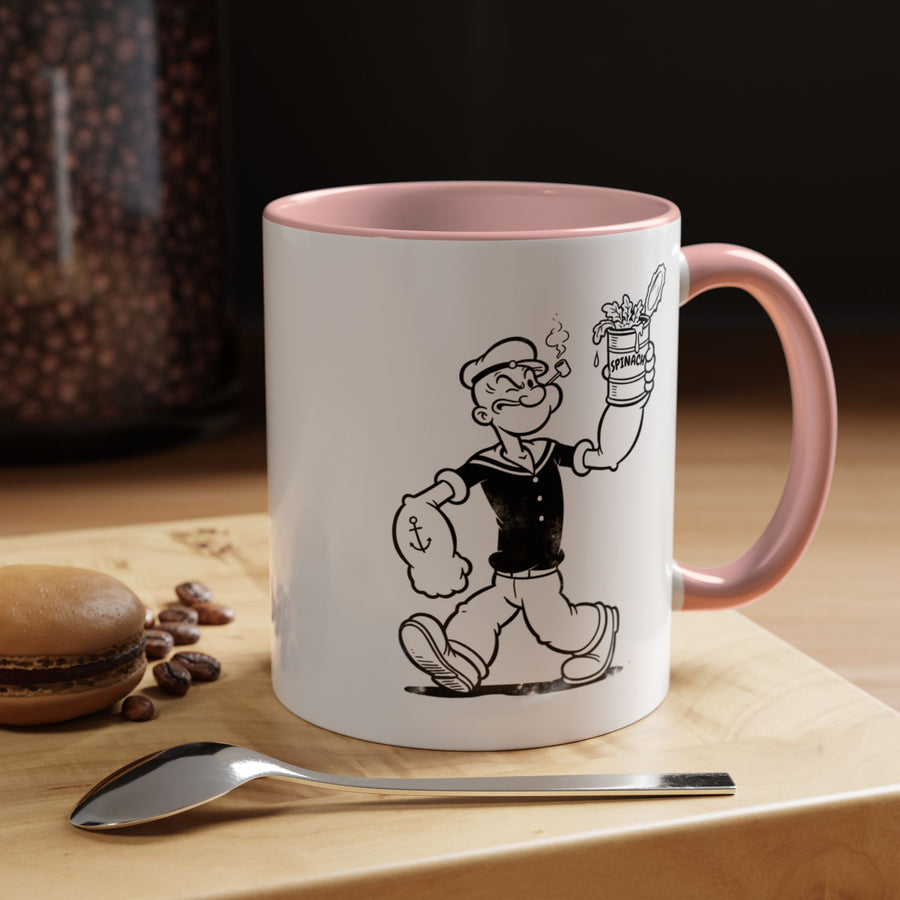 Popeye Spinat Dose Tasse – Comic Kult Kaffeebecher für Fans von Retro-Cartoons & starkem Kaffeegenuss