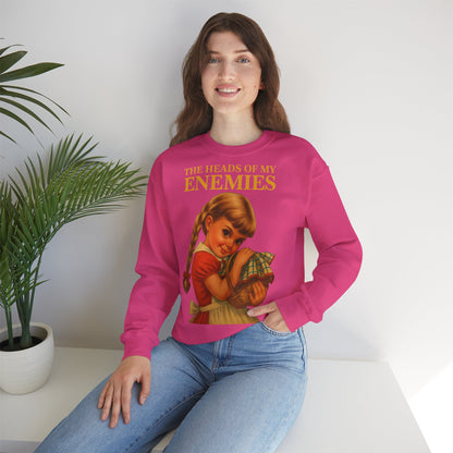Sweatshirt “The Heads of My Enemies” – Subversive art to wear