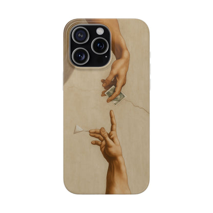 Vintage Motiv – „Creation of a Deal“ Handyhülle – Satirisches Kunst-Motiv – Stoßfester Schutz | True Insights Design mit Humor