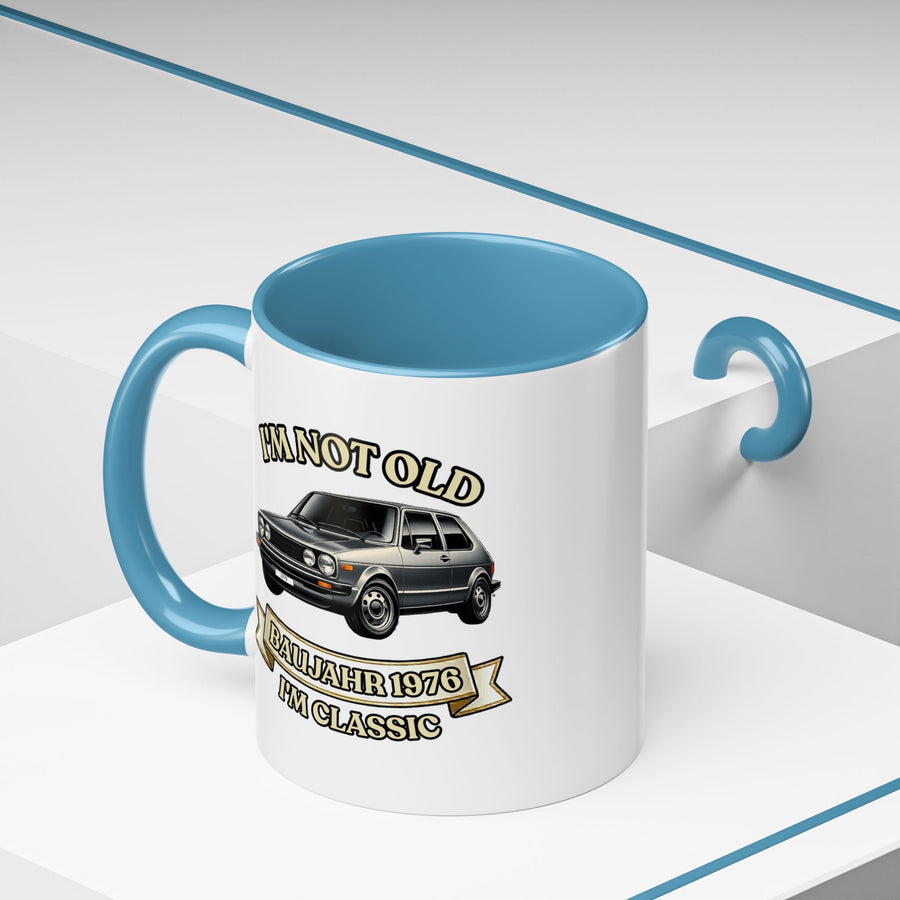Born in 1976 Mug – 50th Birthday Gift | Classic Car