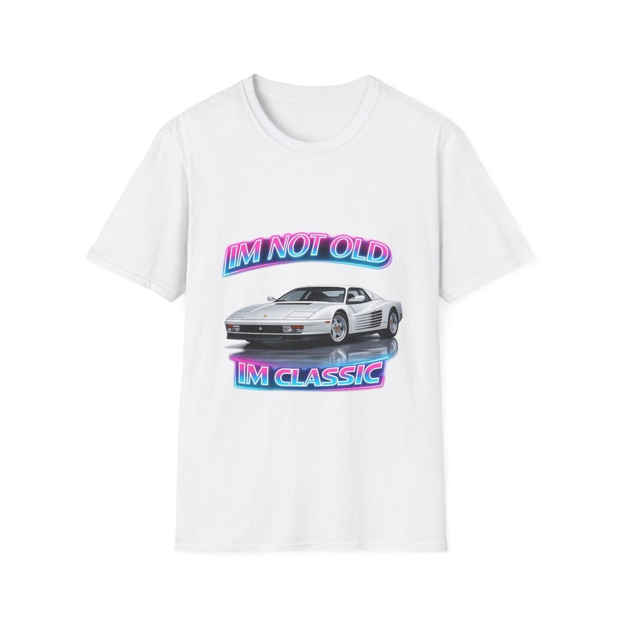 I'm Not Old I'm Classic | T-Shirt Miami Vice | T-Shirt Rétro Ferrari Testarossa