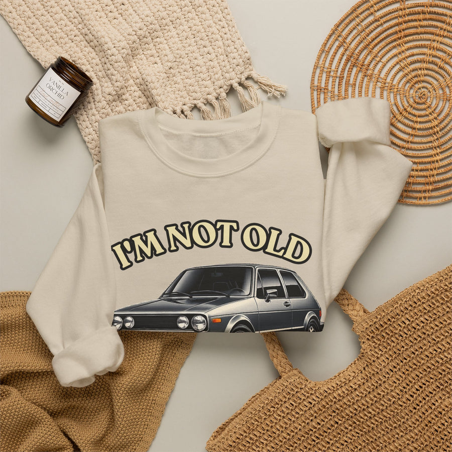 Born in 1976 Sweatshirt – 50th Birthday Gift | Classic Car