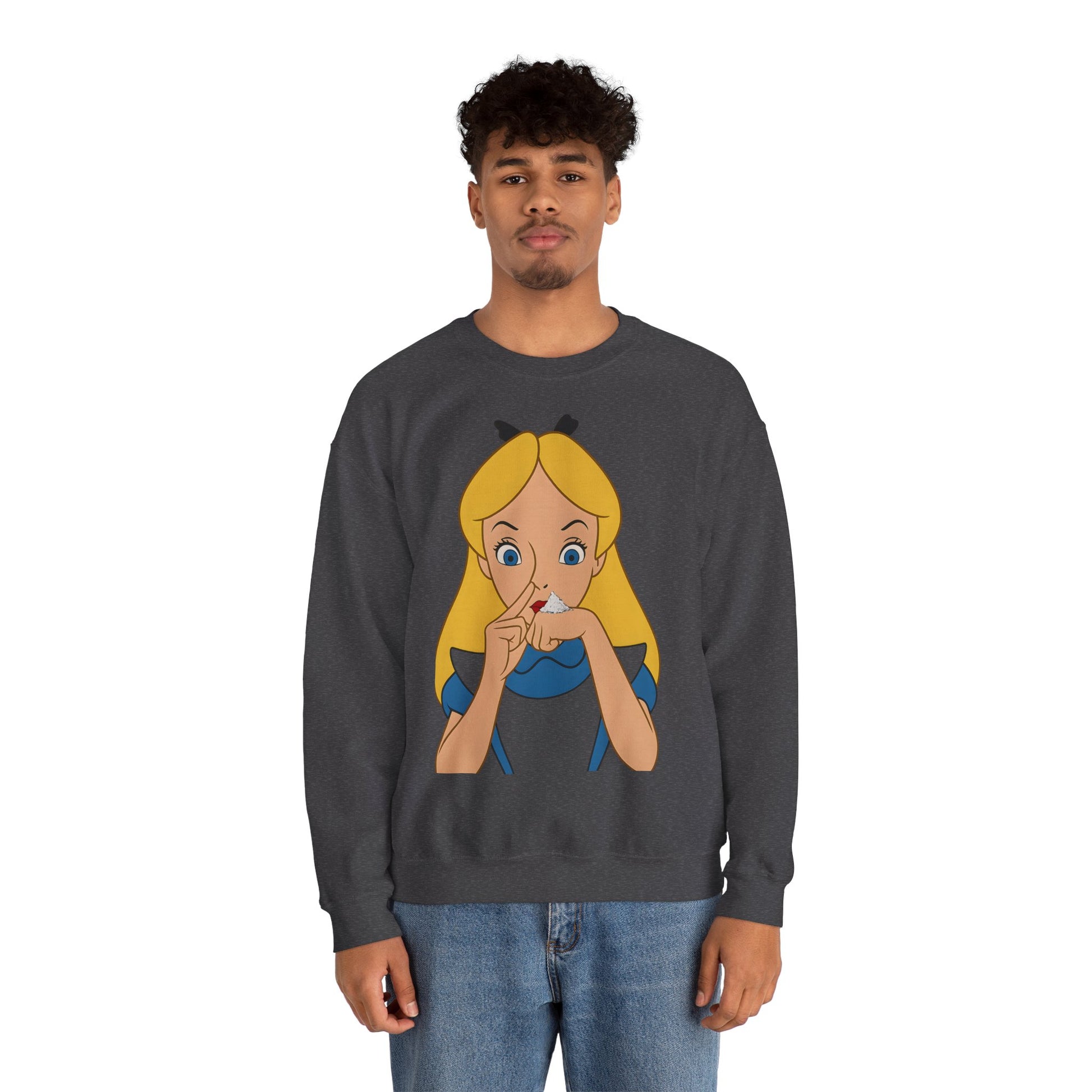 Sweatshirt – Satire Sweatshirt – "Alice im Rausch" Pop-Art Design | True Insights Design mit Humor