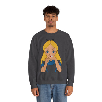 Sweatshirt – Satire Sweatshirt – "Alice im Rausch" Pop-Art Design | True Insights Design mit Humor