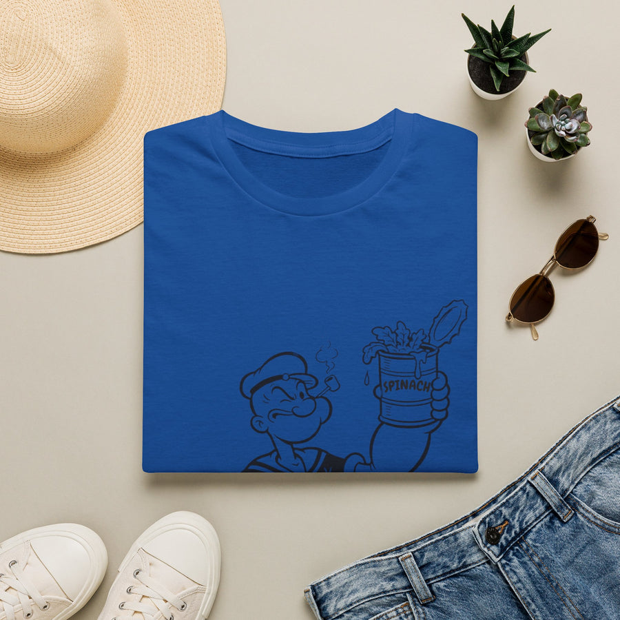 True Insights T-Shirt Retro Comic Popeye Spinat Dose Vintage Cartoon Motiv im Retro Look