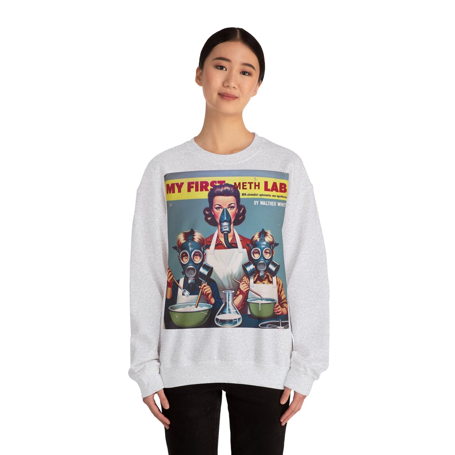 Sweatshirt – My First Meth Lab Sweatshirt | Lustiger Retro Pullover mit Satire-Print | Geschenk für Breaking Bad Fans & Dark Humor Lover | True Insights Design mit Humor