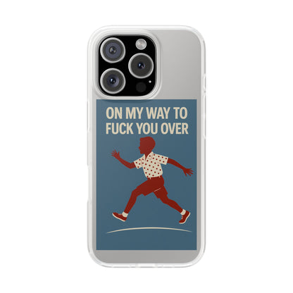 Sarkastische Handyhülle – „On my way to f*ck you over“ | Retro-Rennkind mit Punch-Phone Case-True Insights
